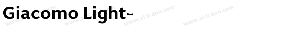 Giacomo Light字体转换